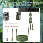 Zivif Solar Panel for Trail Camera, 10W Solar Charger Built-in 10400mAh - Image 3