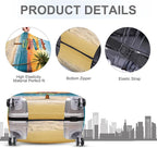 ANNA QUEEN Beach Quote Luggage Cover, Inspirational Summer Travel Suitcase - Image 3
