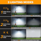 LUTEC 2 Pack 74W 8000 Lumen Motion Sensor Outdoor Lights, 5000K Daylight - Image 4