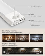 EZVALO Under Cabinet Lighting, Wireless Closet Lights, 50 LED Rechargeable - Image 4