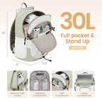 LOVEVOOK Mens Backpack with Giant Tumbler Holder Pocket, 17 Inch Everyday - Image 3