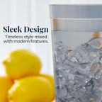 US Acrylic Cafe Plastic Reusable Tumblers 20-ounce Water Cups in Grey | Value - Image 6
