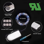Brightown 12 Pack Led Fairy Lights Battery Operated String Lights Waterproof - Image 2