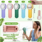 Sumind 20 Pcs Small Personal Portable Fan Mini Handheld Bulk 1 Speed Electric - Image 3