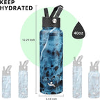Konokyo 40oz Insulated Water Bottle Stainless Steel Sport Bottles - Image 5