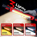 Work Light, 3000LM Ultra Bright LED Magnetic Light Bar, 5200mAh Cordless - Image 4
