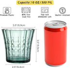 AVLA 12 Pack Plastic Water Tumblers, 10 OZ Unbreakable Acrylic Drinking Glasses - Image 2