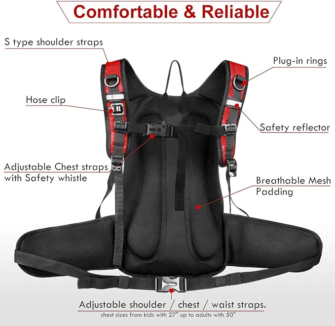 Mothybot Hydration Pack, Insulated Hydration Backpack - Image 4