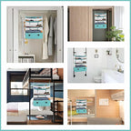 Surblue Hanging Closet Storage Bag Collapsible 3-Shelf Washable Oxford Fabric - Image 7