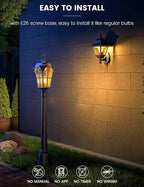 MikeWin Dusk to Dawn Light Bulbs Outdoor, 3000K Warm White, 12W Auto ON/Off - Image 4