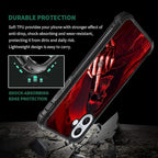 for iPhone 16 Plus Case, Gestures Funny Skull Pattern Graphic Design Girl Boy - Image 7