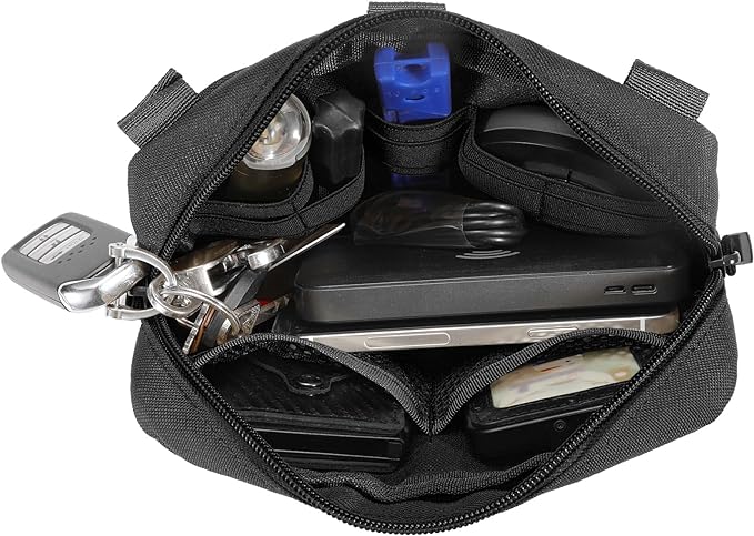FRTKK Tactical Molle Admin Pouch Utility Laser Cut EDC Tool Pouch Bag - Image 6