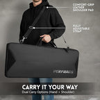 Single Rifle Case Bag, Tactical Padded Soft Gun Case w/MOLLE System, Wide - Image 5