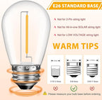 GvvooHome 48 Pack LED S14 Replacement Light Bulbs, Shatterproof Outdoor 1 Watt - Image 4