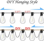 REEMEER 60FT Outdoor String Lights S11 LED Patio - Image 6