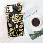 Compatible with iPhone 11 Case, Shine Gold Rose Luxury Golden Decoration - Image 7