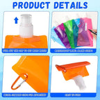 Teenyyou 24 Pack Collapsible Water Bottles Bulk 16oz Foldable Water Bottles - Image 3