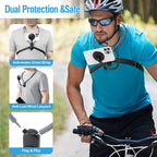 Magnetic Neck Phone Mount, Adjustable Chest Strap Neck Phone Holder - Image 4