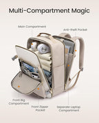 LOVEVOOK 40L Travel Backpack for Women & Men, Airline Approved Carry On Luggage - Image 3