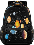Backpacks Space Solar System School Bag Student Bookbag Adjustable Shoulder - Image 6