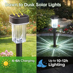 Outdoor Solar Lights for Yard 8 Pack, Solar Pathway Lights Waterproof 6000K - Image 5