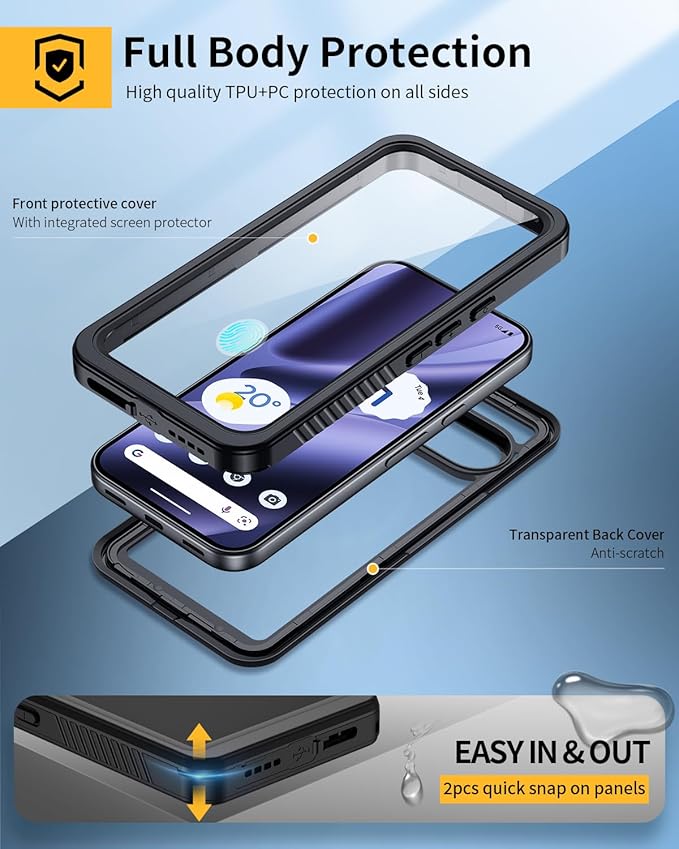 Lanhiem Pixel 10 Pro XL Case, IP68 Waterproof Dustproof Case - Image 7
