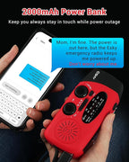Esky Emergency Hand Crank Radio 7400mWh - Image 4