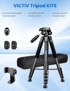 Tripod for Camera, Professional Heavy Duty Compact Camera Stand for Phone - Image 8