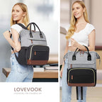 LOVEVOOK Laptop Backpack for Women, 15.6 Inch Work Business Backpacks Purse - Image 6