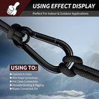 Spring Snap Hooks, Heavy Duty Rope Connector, Quick Link Carabiners Spring Snap - Image 5