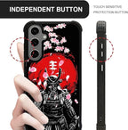 for Samsung Galaxy S24/S25 Plus Case, Sakura Japanese Samurai Pattern Graphic - Image 6