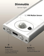 6Pack 7.8inch Under Cabinet Lighting, Rechargeable Motion Sensor Light Wireless - Image 3