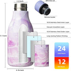 BJPKPK Insulated Water Bottles, 12oz Stainless Steel Metal Water Bottle - Image 3