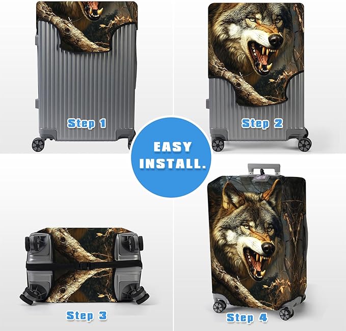 Luggage Cover Protector for 22-24 Inch Suitcases, TSA Approved Elastic Travel - Image 6