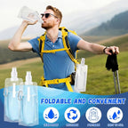 Teenyyou 24 Pack Collapsible Water Bottles Bulk 16oz Foldable Water Bottles - Image 4