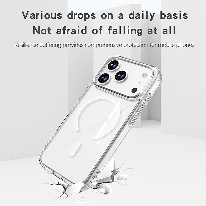 Magnetic Designed for iPhone 17 Pro Max Case Clear - Image 3