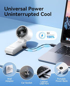 KIMMOO 3-in-1 Portable Handheld Turbo Fan-100 Speeds, Powerful 20000 RPM - Image 8