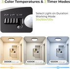 hepside Motion Sensor Ceiling Light Wired, 3000K/4000K/6500K LED Flush Mount - Image 2