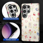 for Samsung Galaxy S25 Ultra Case, HL2 Aesthetic Bow Preppy Collage Hybrid 2 - Image 4