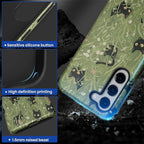 for Samsung Galaxy S23 Case, HL2 Grass Cat Hybrid 2 Layer Hard Shell Silicone - Image 3