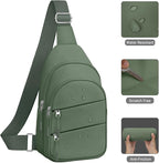 Tuwubi Crossbody Bags for Women, Sling Bag for Men, Small Hiking Backpack Anti - Image 5