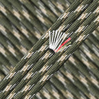 PSKOOK Survival Paracord Parachute Fire Cord Survival Ropes Red Tinder Cord PE by PSKOOK