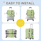 ANNA QUEEN Cute Panda Bamboo Luggage Cover, Cartoon Animal Suitcase Protector - Image 5