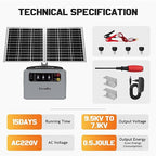 30 Miles/48km Solar Electric Fence Charger, 15W Solar Powered Fencer - Image 6