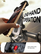 Zewdov Motorcycle Phone Mount, Upgrade Bike Phone Holder, 360° Rotatable Phone - Image 2
