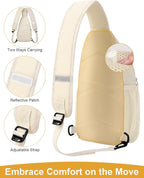 Pritent Crossbody Bags for Women Man Waterproof Sling Bag Backpack Trendy - Image 4