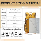 Small Hiking Backpack With Rain-cover, 20L Travel Backpacks - Image 2