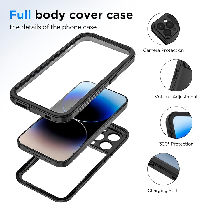 Lanenas for iPhone 14 Pro Max Case, 14 Pro Max Waterproof Case - Image 2