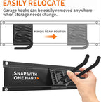 Garage Tool Organizer Wall Mount Garden Tool Organizer 11pcs Adjustable Garage - Image 4