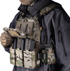 Tactical Airsoft Gear, MOLLE Vest Phone Holder, Universal Chest Phone Board - Image 7